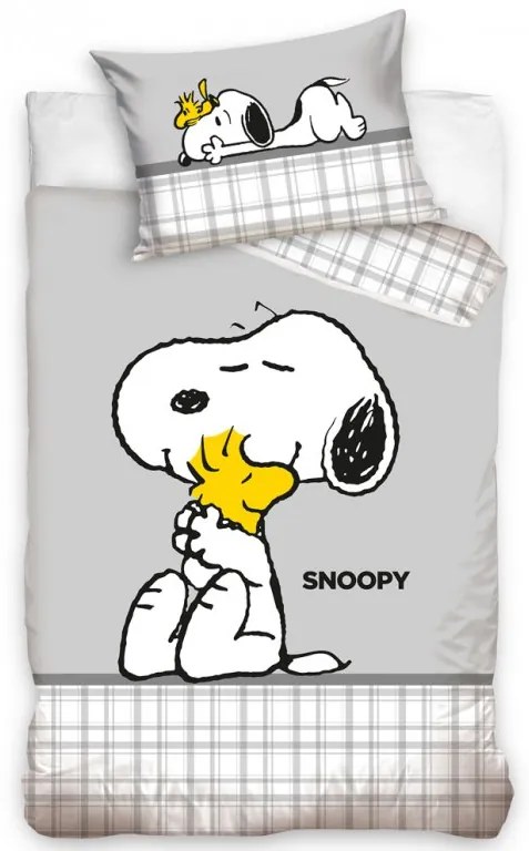 Carbotex Obliečky do postieľky 100x135 + 40x60 cm - Snoopy Najlepší kamaráti
