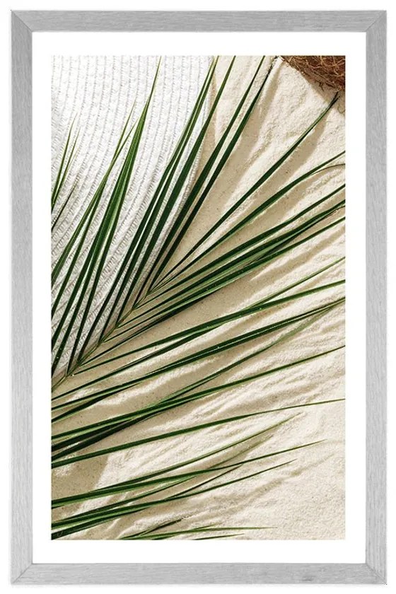 Plagát s paspartou letné zátišie - 40x60 silver