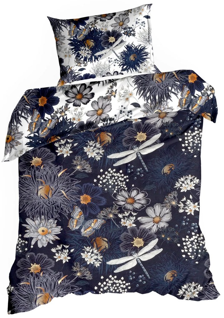 SATÉNOVÉ OBLIEČKY NIKA55 200X220 CM, 2 KS 70X80 CM VZOROVANÉ