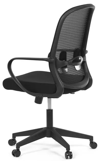 Autronic BONTEC Kancelárska stolička, hojdací mechanizmus, čierna látka, KA-S424 BK Farba: Čierna