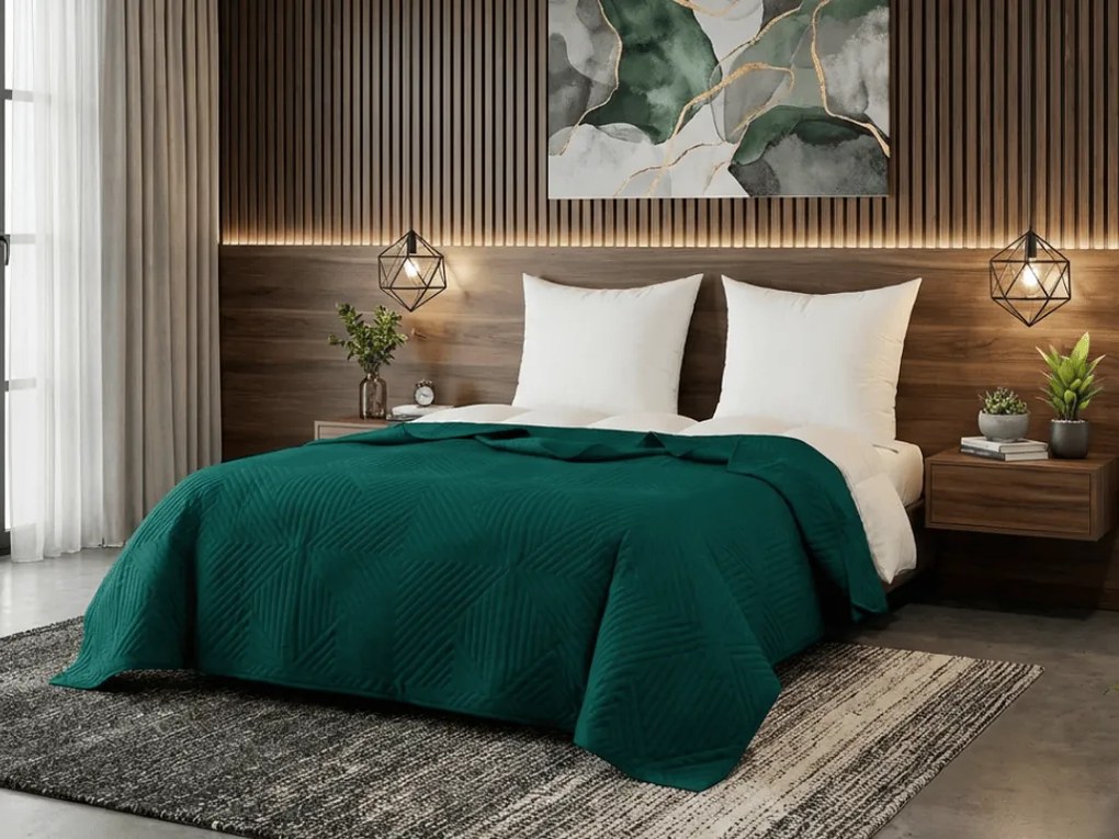 Prehoz na posteľ CALDERA, petrolejový Rozmer: 200 x 220 cm