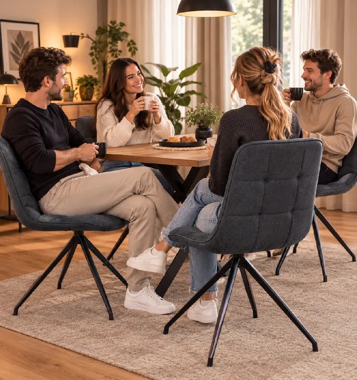 Vintino Jedálenská stolička KLOSE čierna
