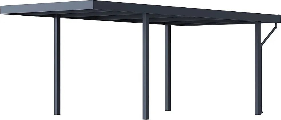 Kovový prístrešok na auto 5,3x3,2 m (antracit)