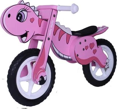 MILLY MALLY Nezaradené Detské odrážadlo-bicykel Milly Mally DINO pink Ružová |