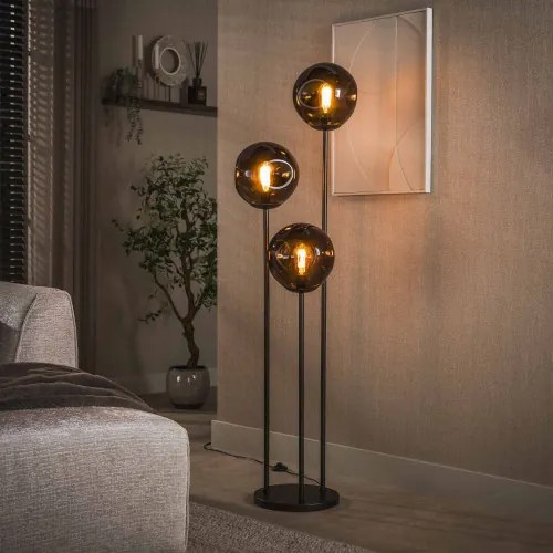 Stojaca lampa 74-50A Stellar 3L Brown Glass - Komfort-nábytok