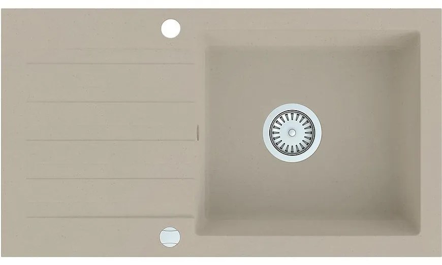 Granitový drez 1K 780x440 béžový