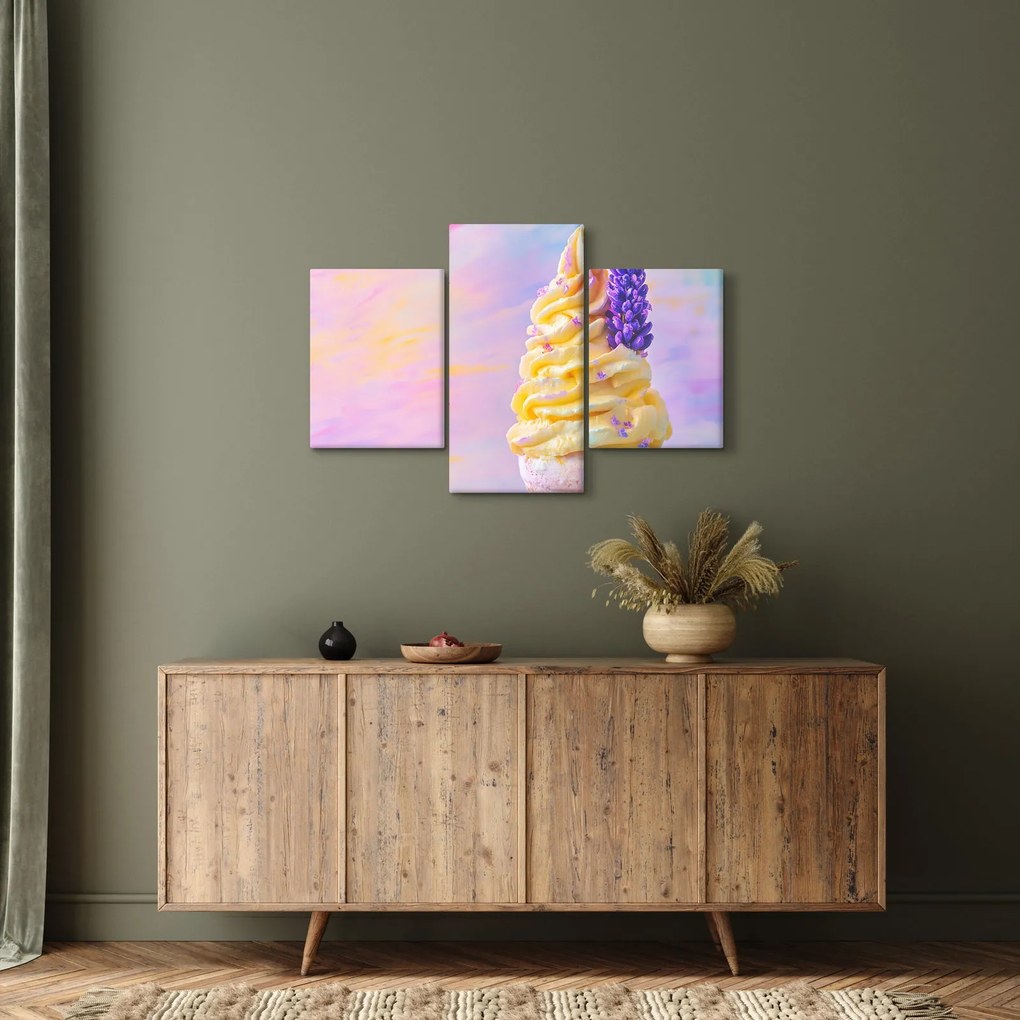 Obraz - Zmrzlina s levanduľou (90x60 cm)