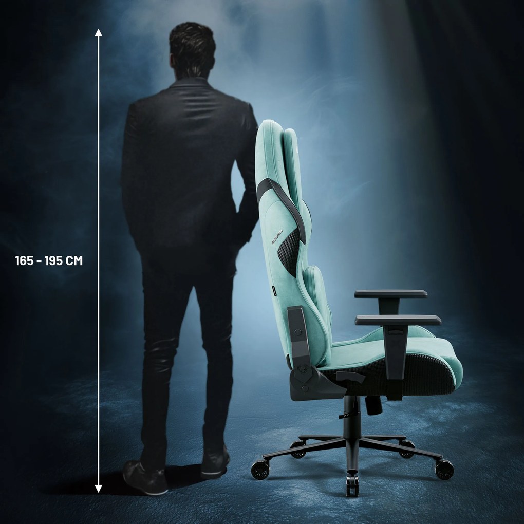 Herné kreslo Normal Size, mätový-čierny: Diablo X-One Prime Mystic Mint