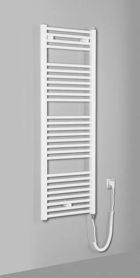 Aqualine Aqualine, DIRECT-E elektrické vykurovacie teleso, rovné, 450x1320 mm, 400W, biela, ILE34T