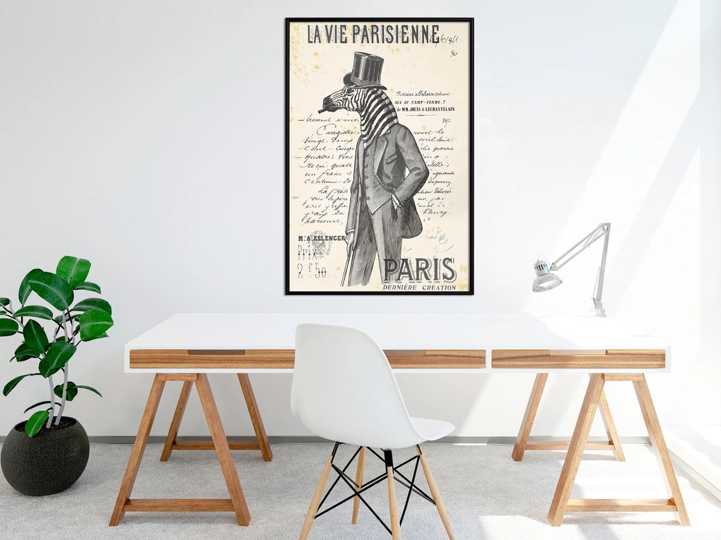 Artgeist Plagát - La Vie Parisienne [Poster] Veľkosť: 30x45, Verzia: Čierny rám s passe-partout