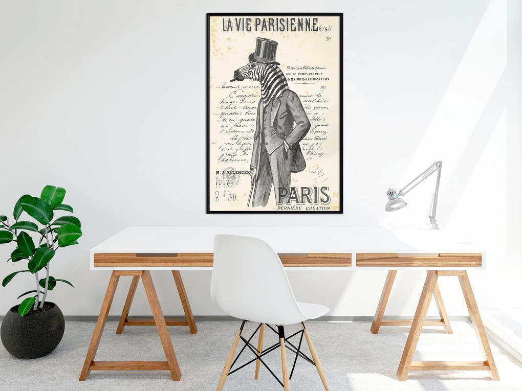 Artgeist Plagát - La Vie Parisienne [Poster] Veľkosť: 40x60, Verzia: Zlatý rám s passe-partout