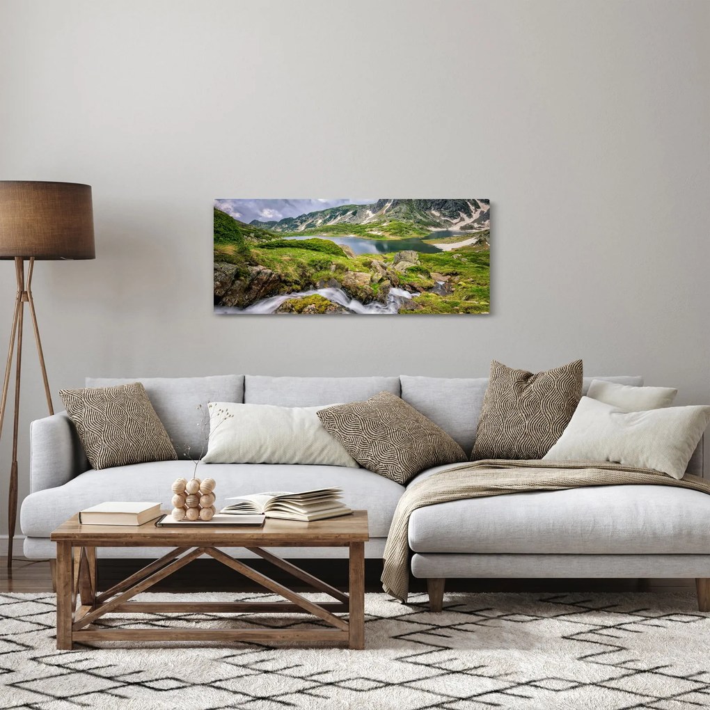 Obraz - Pohľad na horu Rila (120x50 cm)
