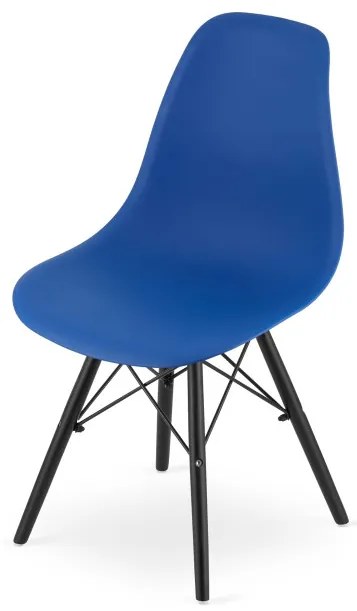 Set jedálenských stoličiek OSAKA modré (čierne nohy) 4ks