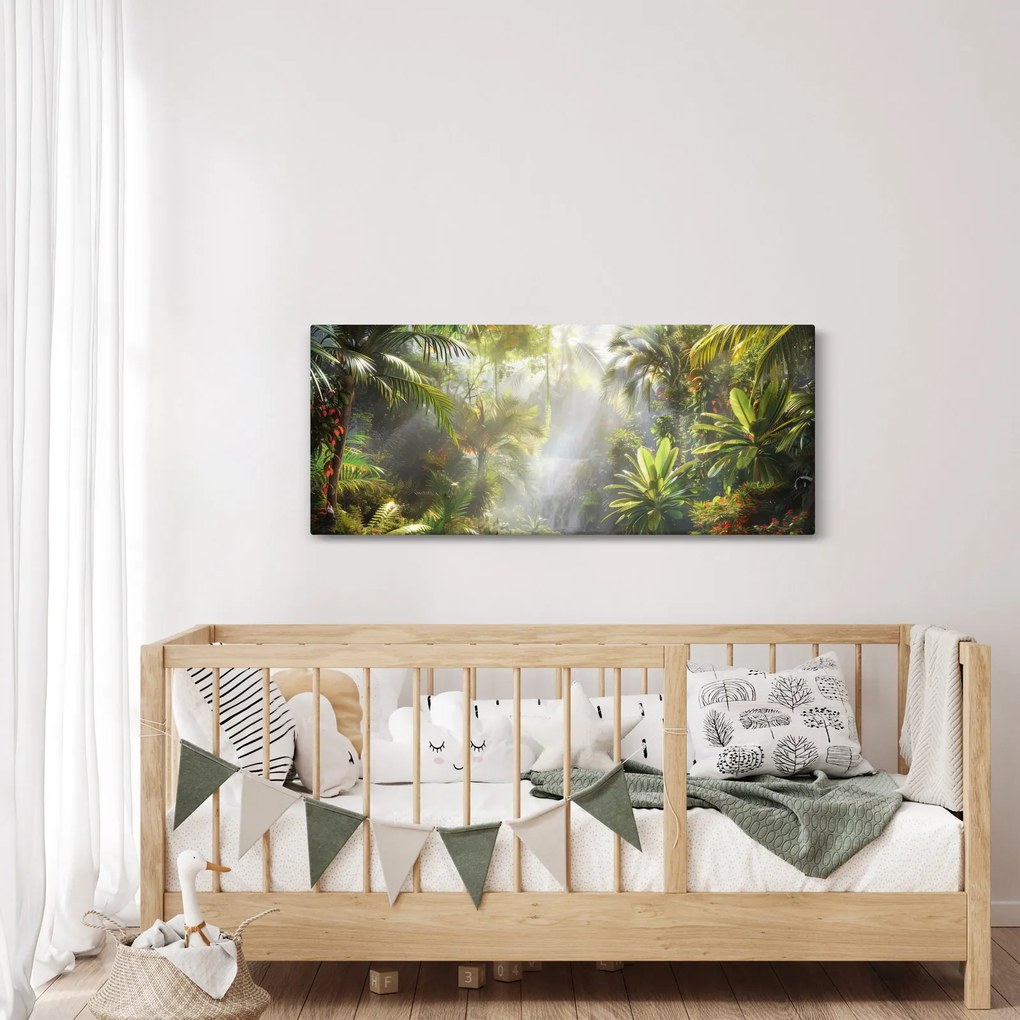 Obraz - Tropický dažďový prales (120x50 cm)