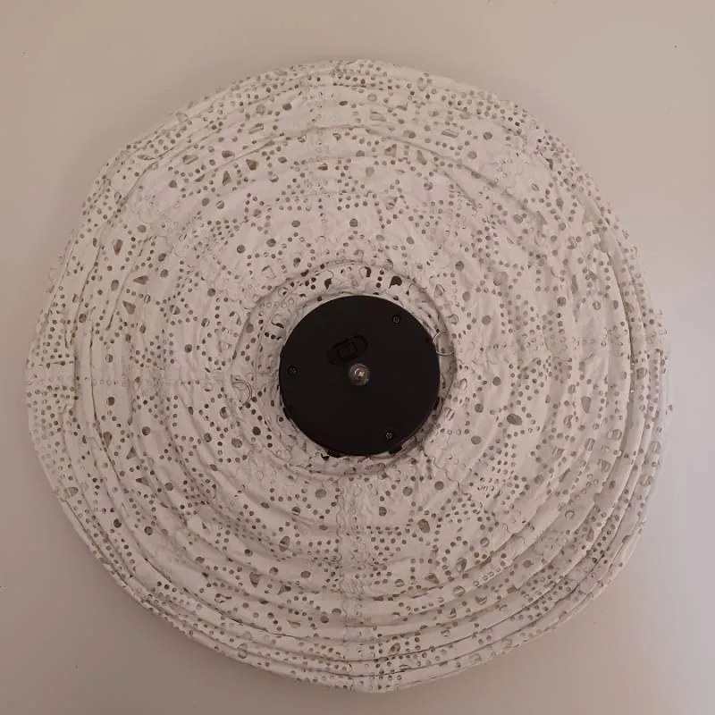 DECOLED Solární lampion, 30 cm, teple bílá, bílá