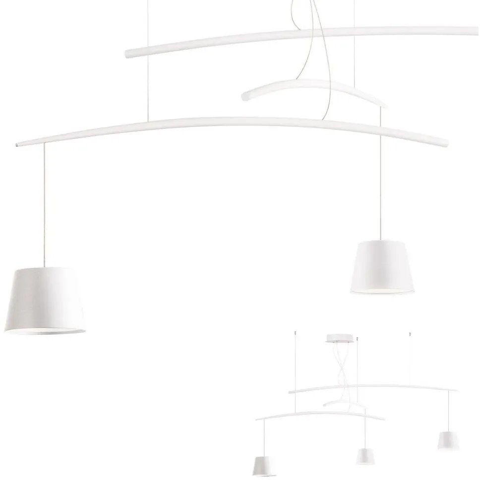 Redo 01-1524 - LED Luster na lanku LOLLI 3xLED/6W/230V biela