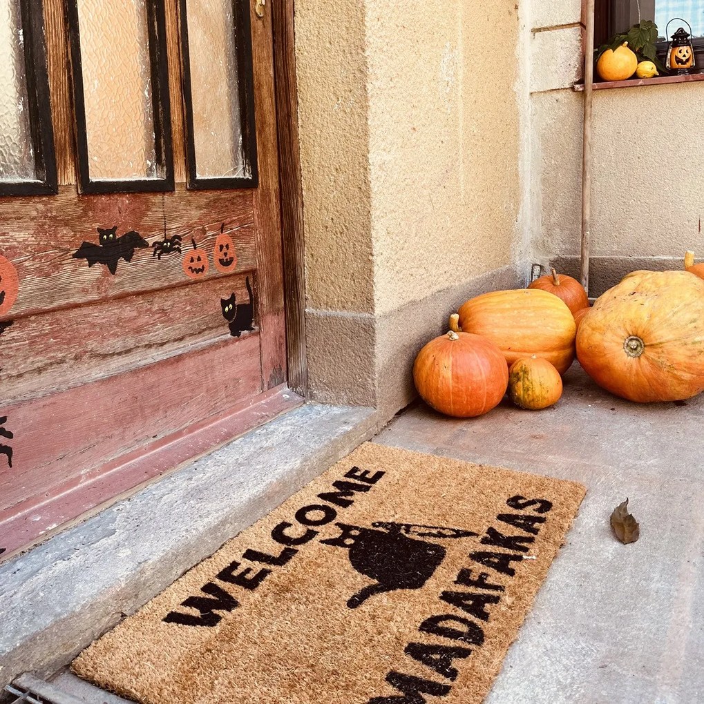 Hanse Home, Rohožka Welcome madafakas 105668 – na von aj na doma, 45x75, hnedá, chodba / predsieň