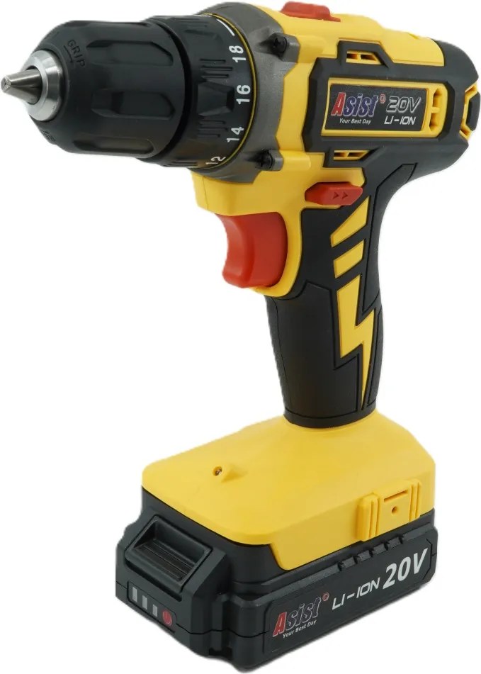 ASIST AKU GANG AE2V20A-151 Akumulátorová vŕtačka 20 V, 1,5 Ah