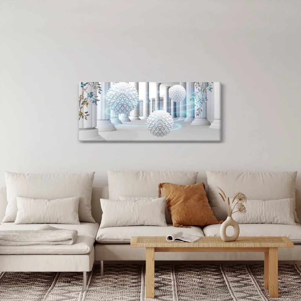 Abstraktný obraz v antickom štýle (120x50 cm)