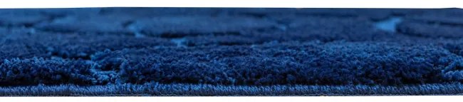 Kúpeľňový koberček Kobe Navy granátový, línie