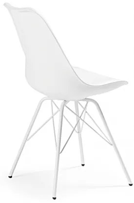 RALF EPOXY stolička Biela