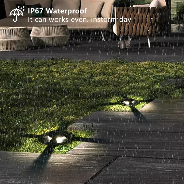 Brilagi - LED vonkajšie zapustené nájazdové svietidlo GROUNDRAY LED/1W/230V čierne IP67