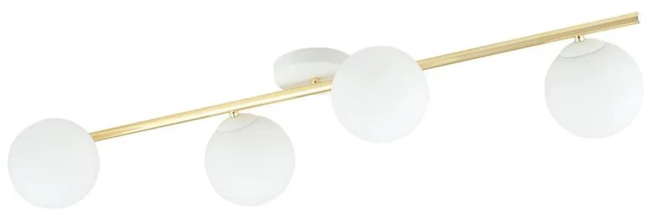 Stropné svietidlo SPLENDI 4xE14/10W/230V biela/zlatá