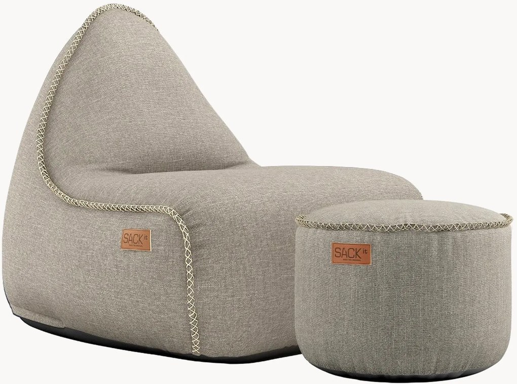 Záhradný sedací vak's podnožkou Cobana