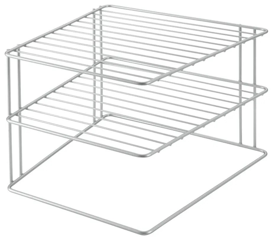 Oceľová prídavná polička v striebornej farbe 25x25 cm Palio – Metaltex