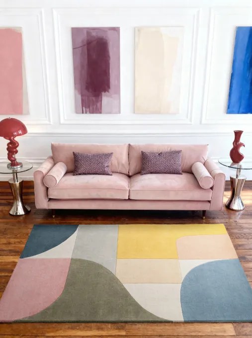Koberec Ted Baker Westminster Curzon krémový / viacfarebný