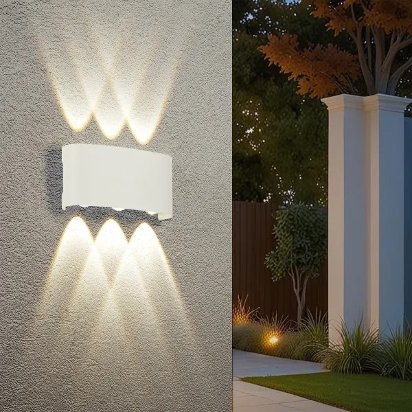 Brilagi - LED vonkajšie nástenné svietidlo FLAREBOX LED/6W/230V biele IP65