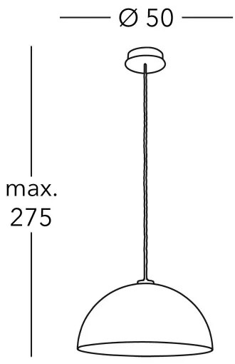 Kolarz A1339.31.Co.VinAu/50- Luster na lanku CULT 1xE27/100W/230V pr. 50 cm zlatá