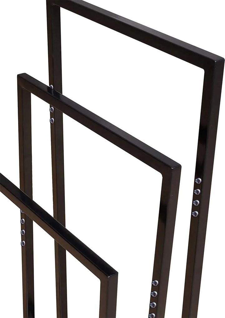 Tutumi Tutumi, 3-ramenný kovový stojan na uteráky 600x260x1000 mm 391840, čierna matná, HOM-01003