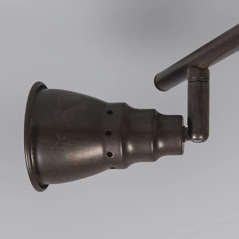 Stropné a nástenné bodové svetlo hrdzavohnedé otočné a naklápateľné - Coney 2