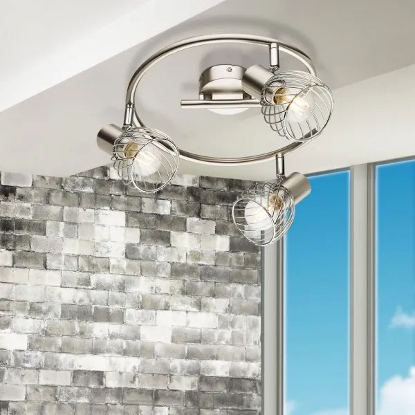 Globo 54809-3 - Bodové svietidlo TEXAS 3xE14/40W/230V matný chróm