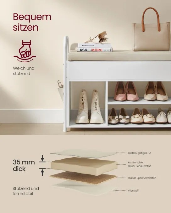 Botník so sedením a úložným priestorom LSB052W01