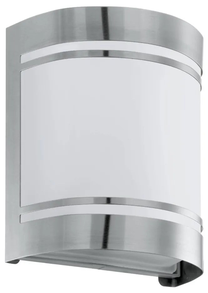 Eglo 79283 - Vonkajšie nástenné svietidlo CERNO 1xE27/40W/230V chróm IP44