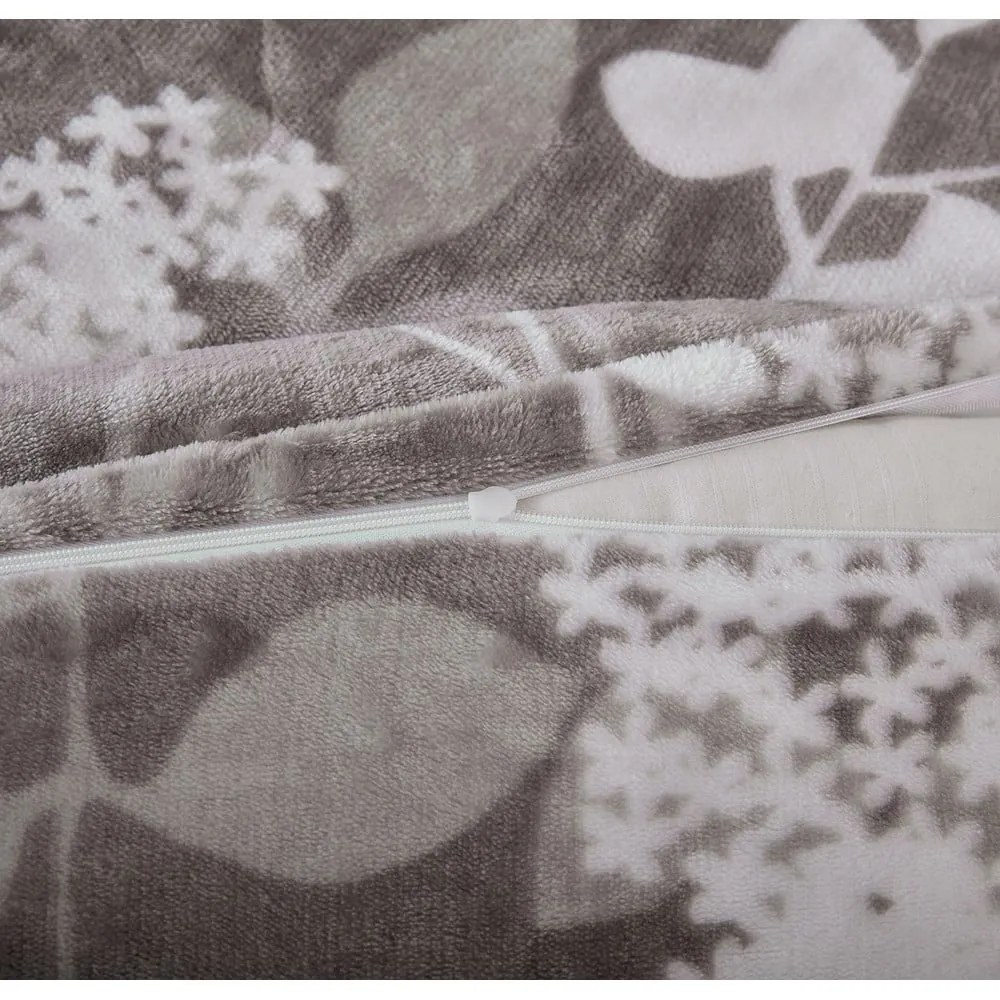 Sivé obliečky na jednolôžko z mikroplyšu 140x200 cm Sambuco – My House