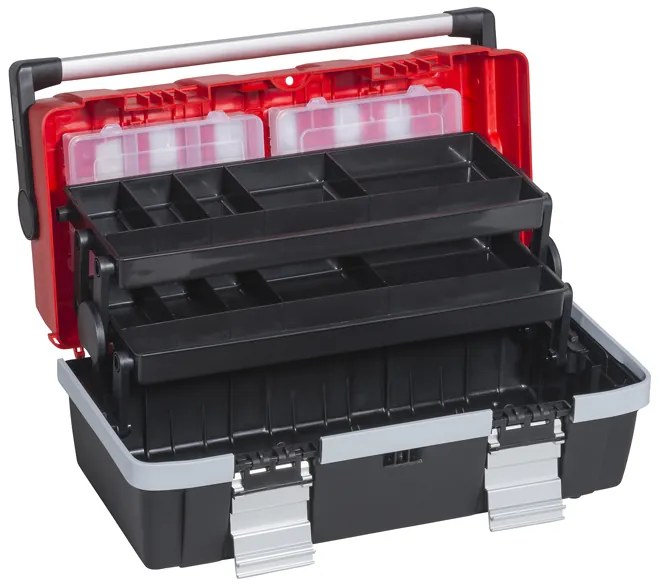 Kufor na náradie s výsuvnými policami McPlus Alu C 18