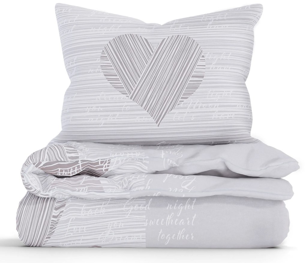 Bavlnené obliečky Renforcé - Selina sivohnedá