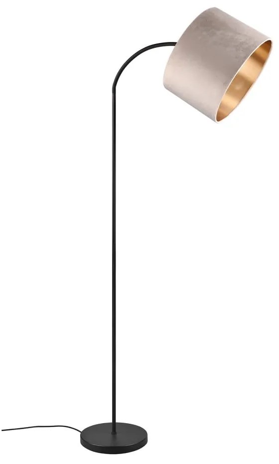 Čierno-béžová stojacia lampa (výška 205 cm) Julieta – Trio
