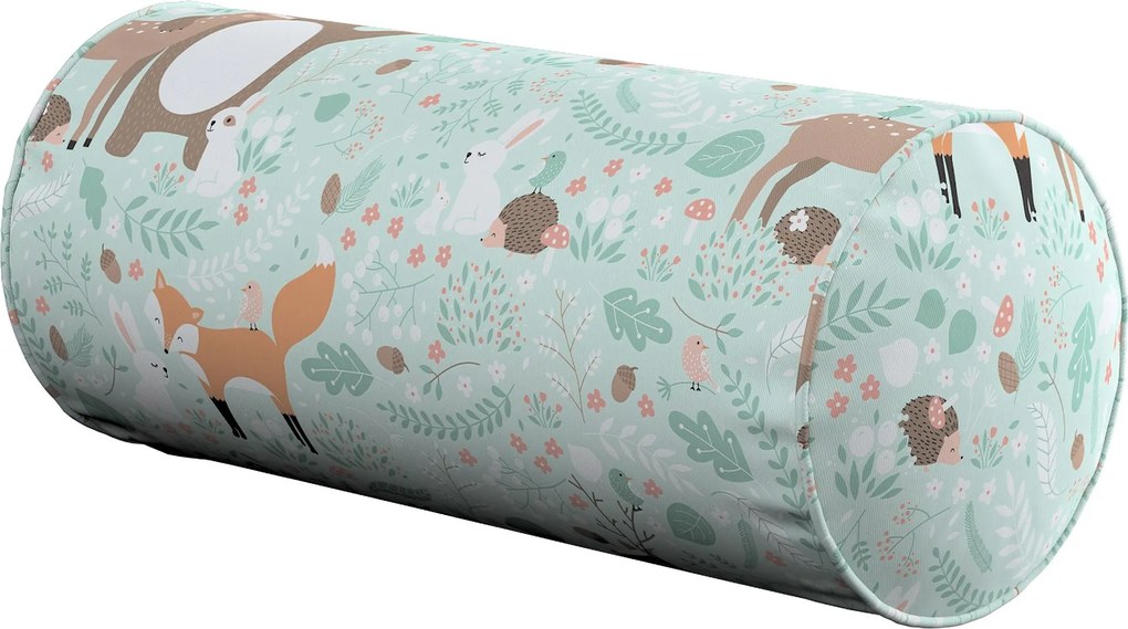 Jednoduchý valcový vankúš farba produktu zelená látka vzorované