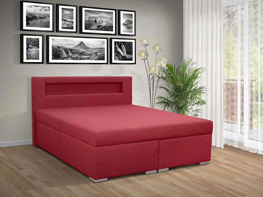 Čalúnená posteľ s úložným priestorom Tango 140 Typ farebného prevedenia: Savana hnedá 25, Typ čela: A