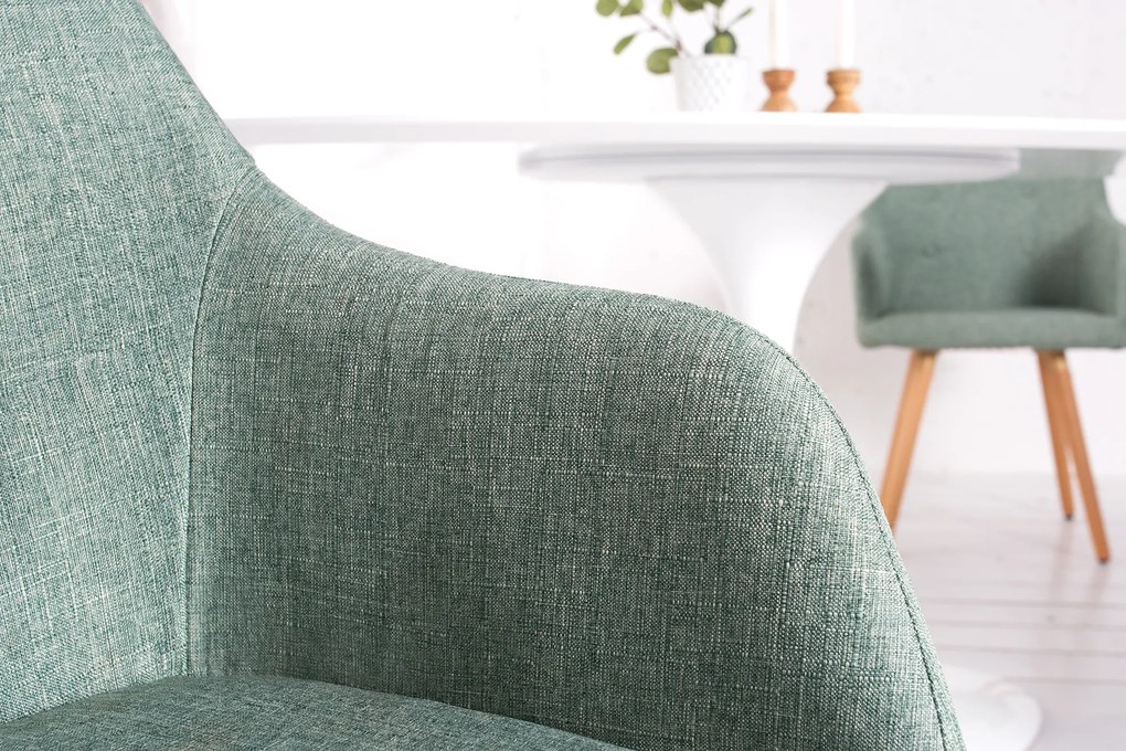 Štruktúra lakťovej opierky stoličky Scandinavia zelená