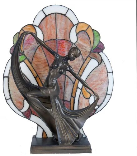 Stolná Tiffany lampa DANCER 35*15*44