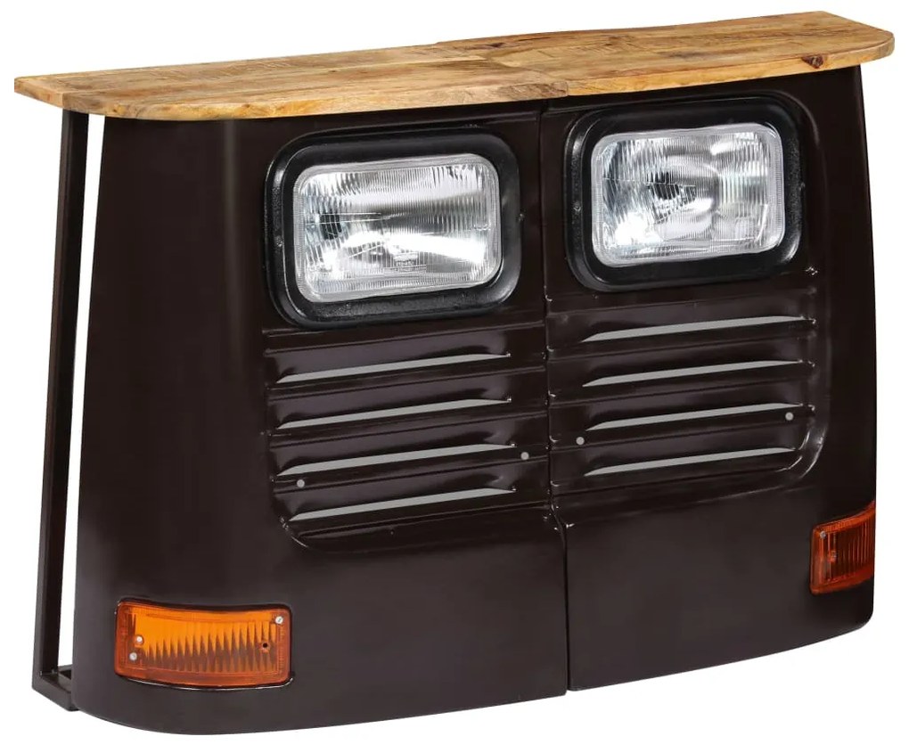 vidaXL Komoda v tvare nákladného auta mangovníkové drevo sivá