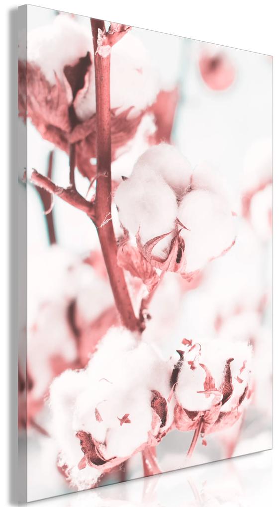 Artgeist Obraz - Blooming Cotton (1 Part) Vertical Veľkosť: 80x120, Verzia: Premium Print