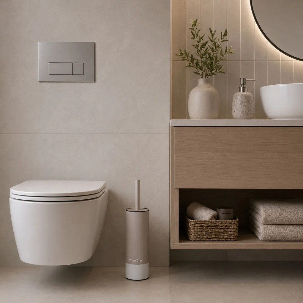 WC kefa Tone, béžová/biela