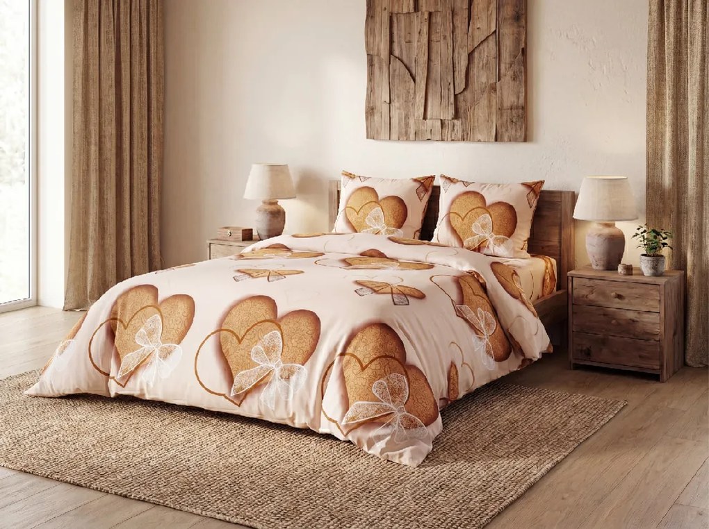 Obliečky z mikrovlákna HEART NEST vzorované Rozmer obliečky: 70 x 80 cm | 140 x 200 cm