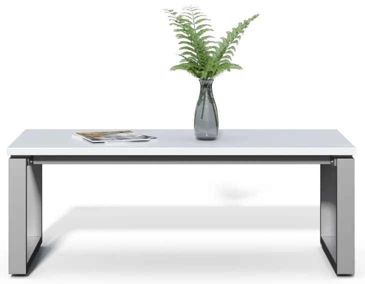 Kancelársky konferenčný stolík Houseland Prime Home 01 120 cm biely